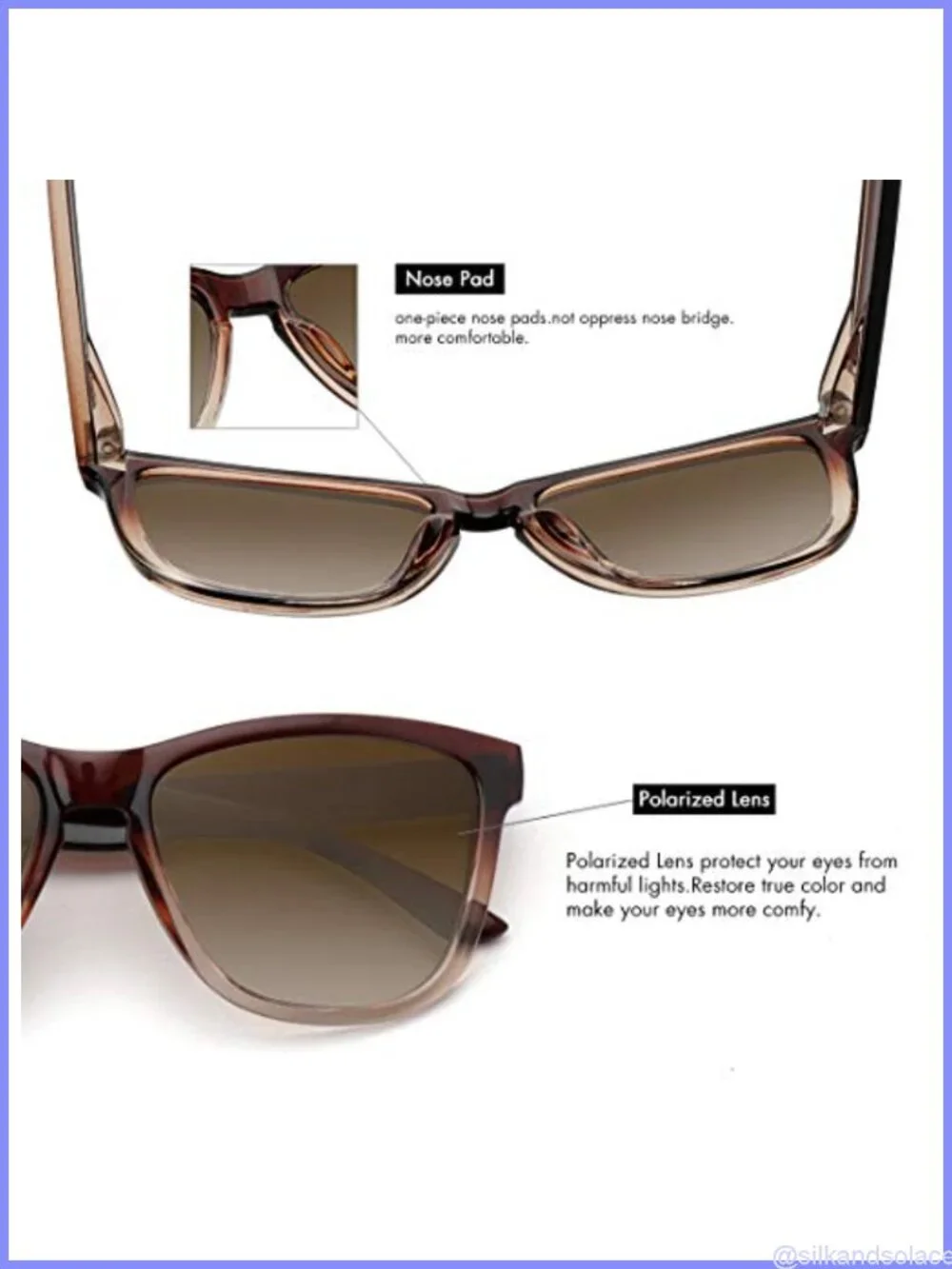 Polarized Sunglasses UV Protection TAC Lens Adult Unisex Retro Square